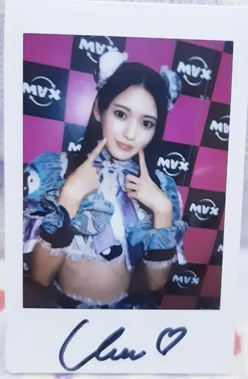 이벤트 한정품 야카케 우미 친필 사인 폴라로이드 2