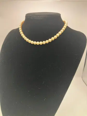 펄 목걸이 Y