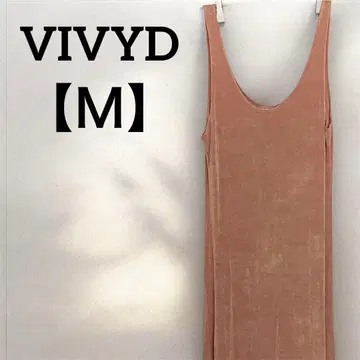 VIVYD [ M ] 슬리브리스 롱 원피스 테라코타
