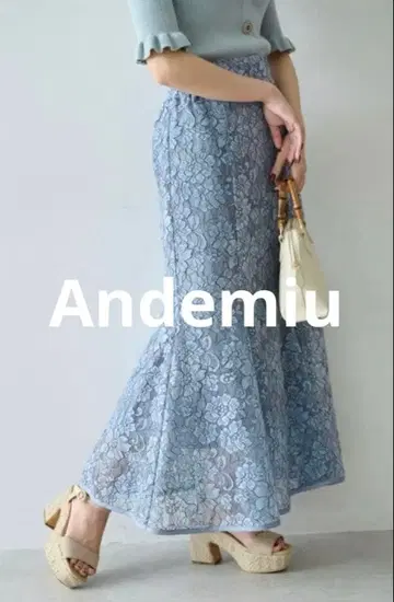 [택 포함 새상품] Andemiu 안데뮤 키시마 아스카 레이스 스커트