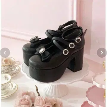 NOEMIE 노에미 아가씨 2way 더블 스트랩 펌프스 블랙 L 사이즈