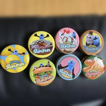 Puppet Sunsun 캐릭터 캔뱃지 7개 세트