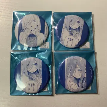 [ 4개 ] 5등분의 신부 아키하바라 굿즈 캔 배지 미쿠