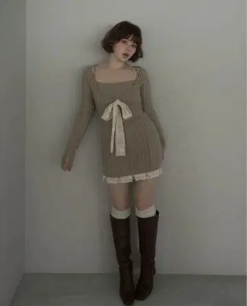 andmary Sasha lace set up beige