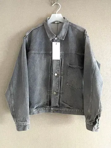 [ 새상품 ] A.PRESSE 빈티지 그레이 데님 재킷