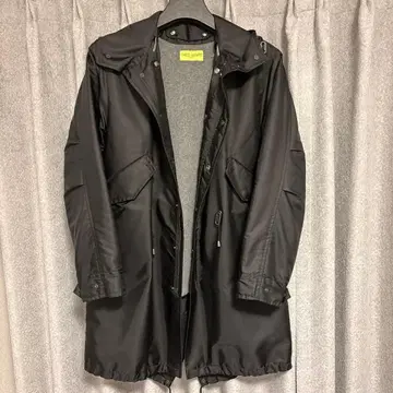 명작 마르셀 라사스 리몬타 나일론 모즈 코트 블랙 44