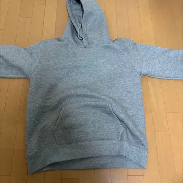 그레이 후드 부착 후드티