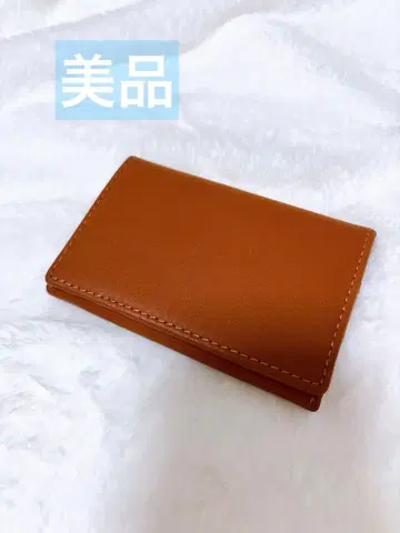 브라운 가죽 명함지갑 여성용 남성용
