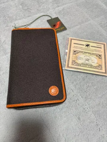 HUNTING WORLD 장지갑 블랙/오렌지