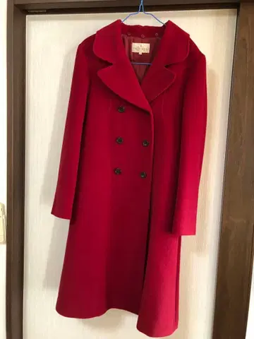 TRUSSARDI 레드 더블 브레스트 코트 40