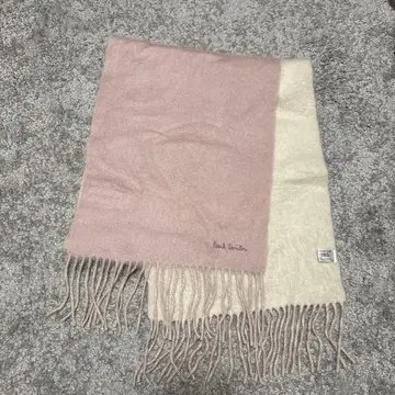 Paul Smith 울 머플러 핑크 크림