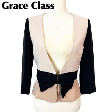 [새상품급] 그레이스 클래스 긴팔 자켓 프론트 리본 3컬러 36 무지
