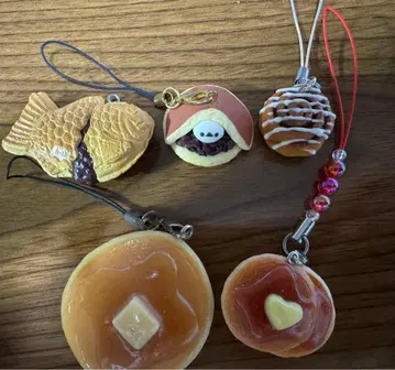 식품 샘플 스트랩 5개 세트