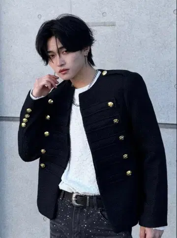 [ 정가 22,800엔 ] ALUDE SELECT 디자인 트위드 자켓