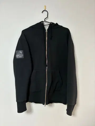 X-LARGE 블랙 집업 후드티