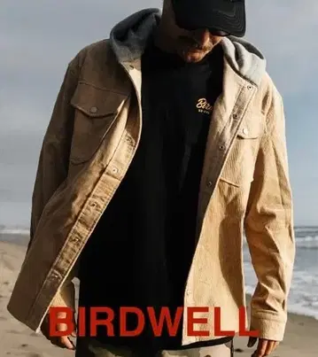 [ 새상품 ] BIRDWELL 코듀로이 셔츠 자켓 후디
