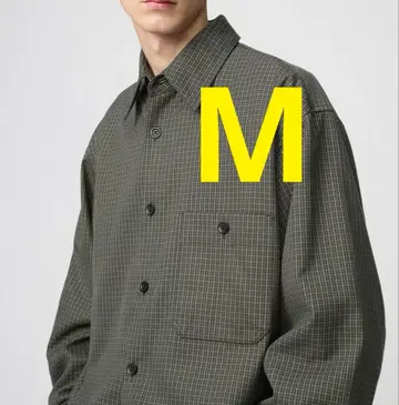 [ 완판템 ] 유니클로U 트윌 워크 오버사이즈 셔츠 M 올리브