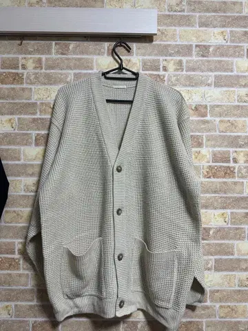 베이지 니트 가디건 L 사이즈 GU