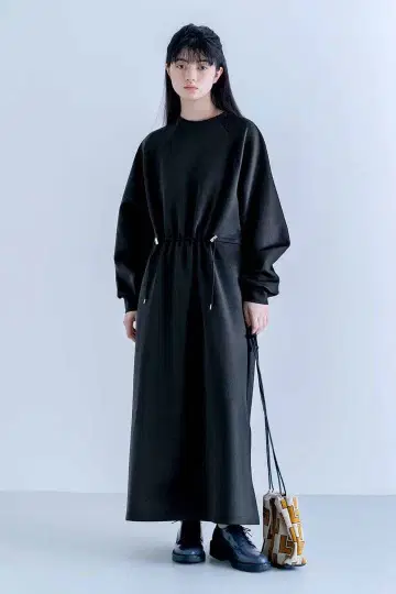 MEDE19F 보틀넥 종이상자 티셔츠 원피스