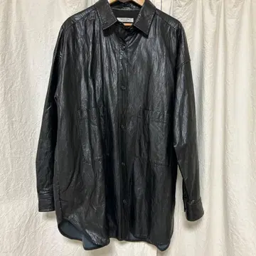 FREAK'S STORE 블랙 가죽 셔츠