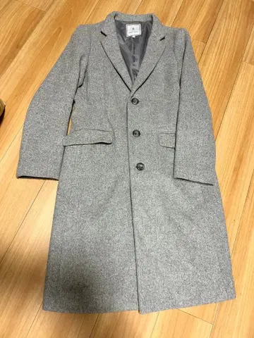 울 혼방 체스터 코트