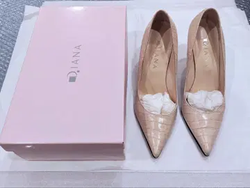 DIANA 다이애나 펌프스 베이지 23.5 크로커다일 패턴 힐