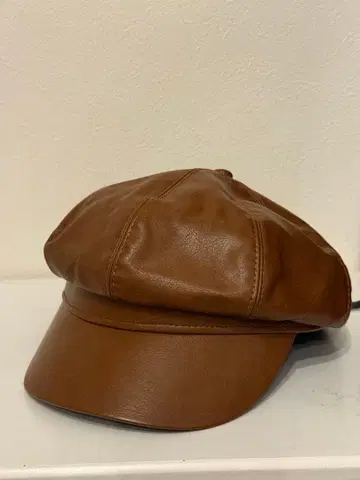 (새상품급) 브라운 가죽 헌팅 캡 구제 의류 빈티지