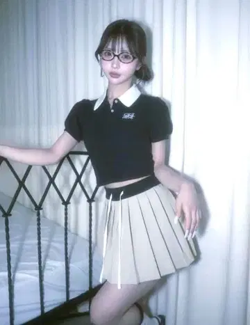 다리치 darich DRCH 플리츠 미니 스커트 그레이 GRY FREE