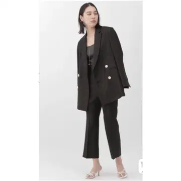 [ 새상품 미사용 ] chaos 해링본 린넨 자켓 블랙