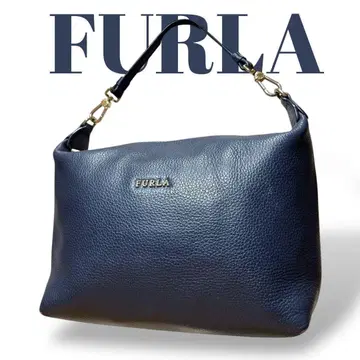 FURLA 훌라 원 숄더백 핸드백 다크 네이비 파우치