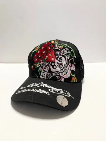 Edhardy 캡 큐빅 스컬 y2k 헤이세이 짱미나 착용