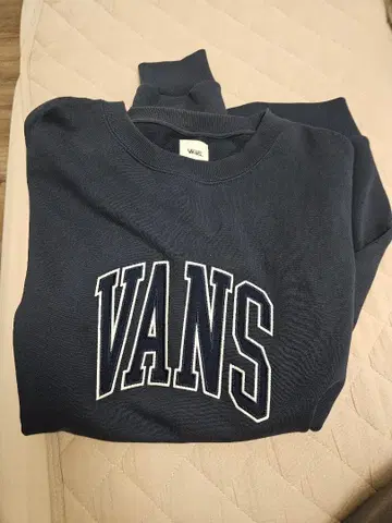 VANS 빅 로고 맨투맨 네이비 프리 사이즈