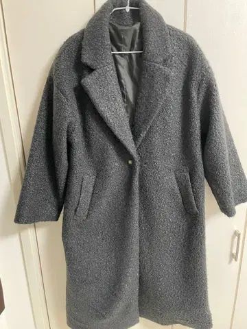 미사용 새상품 다크 그레이 롱 코트
