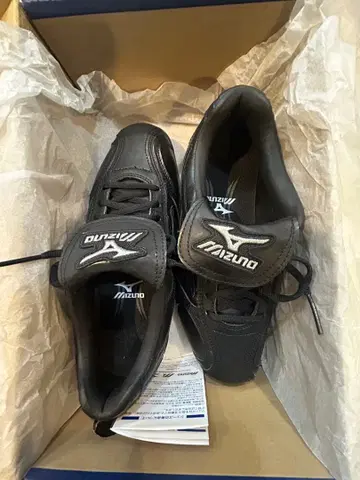 MIZUNO 야구 스파이크 수지 블랙 미사용품 학동 중학생