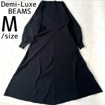 데미룩스 빔즈 보트넥 니트 원피스 플레어 블랙 M 사이즈