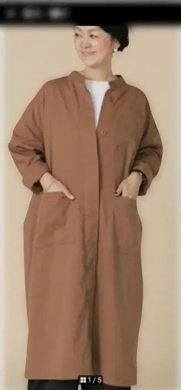 310 기획 렙심 셔츠 원피스 카멜 FREESIZE