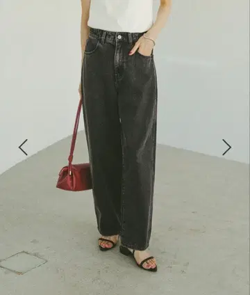 GLOBAL WORK GOOD 데님 배기 팬츠/498388