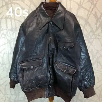 AI 감정 1940년대 A-2 가죽 플라이트 자켓 가죽 자켓 R