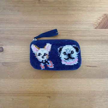 FEILER 페이러 강아지 패턴 미니 파우치