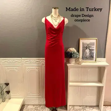 [ 2만 엔 ] 터키산 스트레치 롱 디자인 원피스