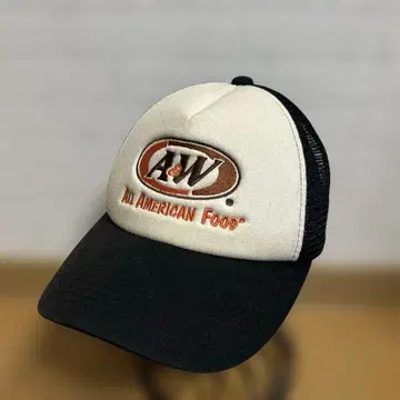 A&W 메쉬 야구 모자 오키나와 한정판 남녀 아메카지 구제 의류 인기