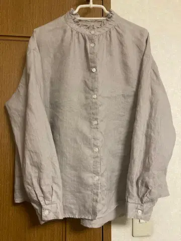 새상품급 쓰쿠루앤드린 tsukuru & Lin. 린넨 블라우스 L 사이즈