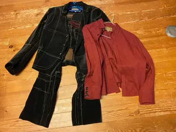 NEMETH 벨벳 캐주얼 수트 M 상하의 세트 셔츠, 양말 포함