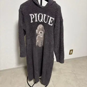 젤라또피케 토이 푸들 자카드 원피스 후드 부착