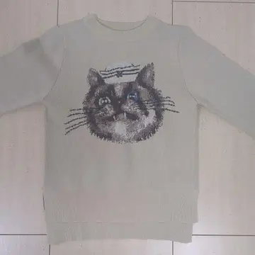 FURFUR 고양이 자수 니트