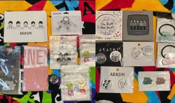 아라시 전시회 거울 머리끈 반다나 지퍼락 아크릴 키체인 파우치 등