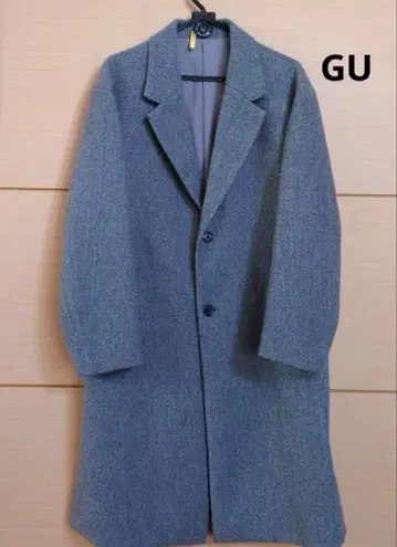 [ 새상품급 ] GU 지유 체스터 코트 롱 코트 남성용 S 사이즈