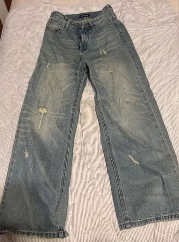 ASAPMODE 라이트 블루 데님 와이드 레그