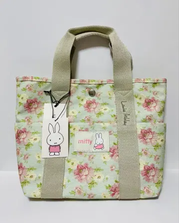 새상품 미피 x 로라 애슐리 꽃무늬 토트백 레어