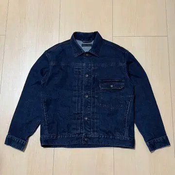 유니클로 데님 자켓 블루 S